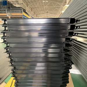 <span class=keywords><strong>Porte</strong></span> de garage moderne en verre trempé sans cadre avec miroir noir automatique et moteur - Product Image 5