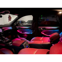 Kit d'éclairage d'ambiance LED pour voiture, amélioration pour Porsche Macan 2014-2025, intérieur, 64 couleurs, symphonie galactique colorée, arc-en-ciel