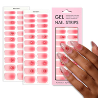 Pita Kuku Gel 5D Embossed UV Free Motif Polkadot Gaya Prancis Bebas HEMA dan Tidak Beracun untuk Salon (OEM)