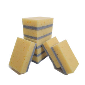 ฟองน้ำล้างจานแบบไม่ทำให้เกิดรอยขีดข่วน เป็นมิตรกับสิ่งแวดล้อม ยั่งยืน สำหรับล้างจาน สีดำ ผลิตจากเยื่อไม้เซลลูโลส ดูดซับน้ำได้ 750%-2000% - Product Image 6