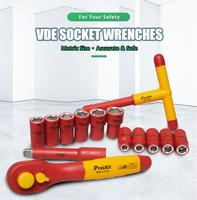 Kit d'outils métriques isolés 1000V, 41 pièces, pour équipements haute tension, véhicules électriques, centrales électriques