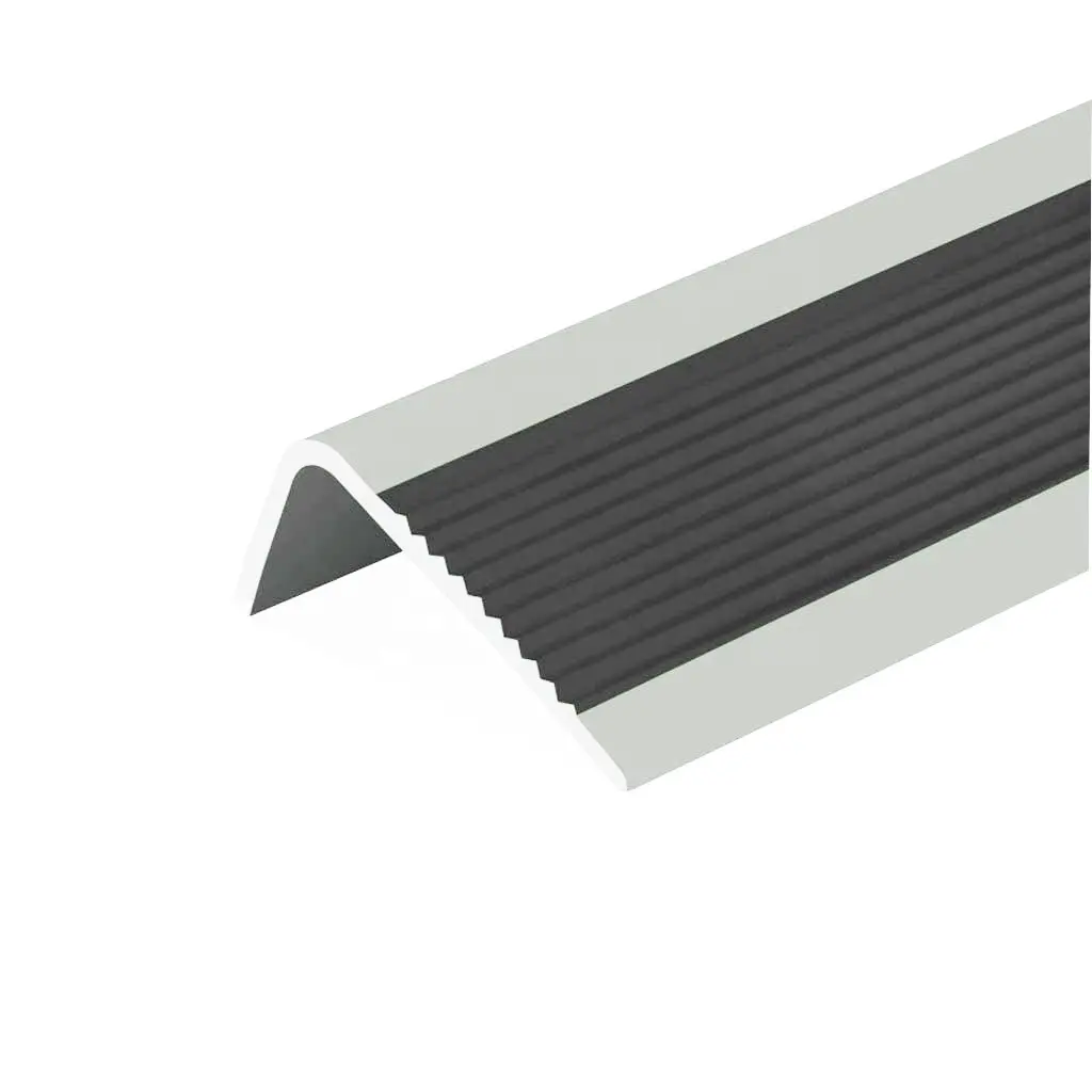 Customize rubber PVC vinyl stair nosing tread trim vinyl stair nosing plastic anti-slip stair edge protection trim