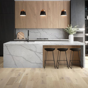 TMZ New Design 5027 Bianco Statuary Calacatta Series Artificial Quartz Free <b>Silica</b> Quartz Countertops for Australia - Product Image 5