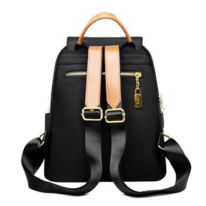 <span class=keywords><strong>Sac</strong></span> à dos <span class=keywords><strong>pour</strong></span> femme en nylon de haute qualité, couleur unie, imperméable, <span class=keywords><strong>sac</strong></span> de voyage de luxe, fermeture éclair, <span class=keywords><strong>sac</strong></span> à bandoulière décontracté <span class=keywords><strong>pour</strong></span> l'école, <span class=keywords><strong>pour</strong></span> filles - Product Image 2