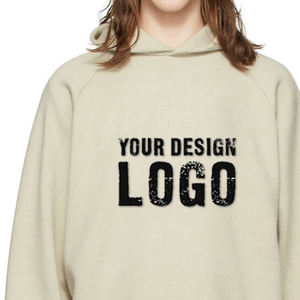 Sudadera con Capucha para Hombre, Estilo Casual, Holgada, de Color Sólido, con Forro Polar, Hombros Caídos, Talla Grande, Personalizable al por Mayor - Product Image 5