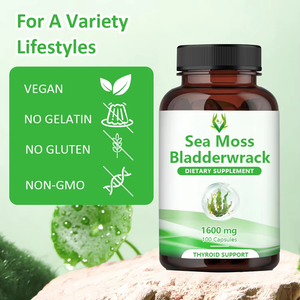 Cápsulas de Musgo Marino de Marca Privada de 1600 mg, Suplemento Dietético, Apoya el Sistema Inmunitario y Mejora la Salud Corporal - Product Image 3