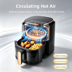Friteuse à air numérique tactile SUNTON, sans huile, avec fenêtre visible, pour cuisson rapide, personnalisable, en kit CKD/SKD, vente en gros - Product Image 3