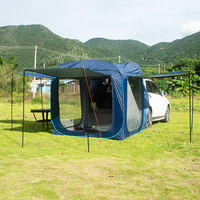 Tente de camping gonflable quatre saisons étanche de haute qualité 2025 pour familles, abri de coffre de voiture, auvent arrière pour SUV
