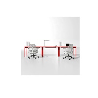 Marco de aluminio moderno Modular Oficina Cubículo Partición Escritorio Oficina Estaciones de trabajo estándar Mesa de computadora