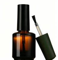 Flacon de vernis à ongles transparent de 10 ml, portable, rechargeable, avec bouchon à vis, compact et étanche, en verre, pour cosmétiques