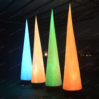 Sortie d'usine led éclairage gonflable cône d'air pour l'étape/décoration de fête/événement