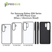 Funda de Teléfono Sublimable Prosub 2D TPU PC, Carcasa Personalizable con Placa de Aluminio para Samsung Serie S26