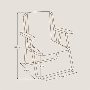 เก้าอี้ผ้าใบสไตล์วินเทจแบบพกพาขนาดเล็กสำหรับเด็กเก้าอี้ชายหาดแบบพับได้สำหรับเด็กใช้ในสวนตั้งแคมป์พร้อมที่วางแขนทำจากไม้ - Product Image 3