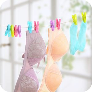 ตะกร้าเก็บของในครัวเรือนแบบกลวง - คลิปหนีบผ้า 30 ชิ้น, คลิปพลาสติก, สำหรับตากชุดชั้นใน, คลิปหนีบของชิ้นเล็ก - Product Image 4