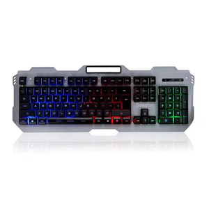 New Desktop Computer PC <b>Wired</b> Gaming Full Size Metal LED Backlight <b>Keyboard</b> USB Waterproof - Product Image 1