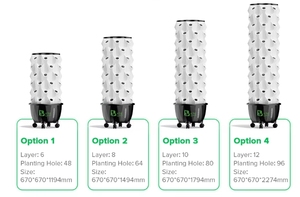 Nouveaux systèmes de culture <span class=keywords><strong>hydroponique</strong></span> intelligents verticaux rotatifs, <span class=keywords><strong>tour</strong></span> de culture <span class=keywords><strong>hydroponique</strong></span> verticale à faire soi-même - Product Image 2