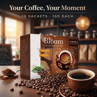 Café L-Carnitine Probiotiques Naturel pour Adultes – Boisson de Soutien Cutané et Immunitaire – Boîte de 10 Sachets – OEM ODM Vente en Gros – Poudre de Complément Alimentaire