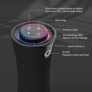 Altavoz Portátil Cyboris T16 RGB para Fiestas, Diseño Compacto 2025, Botón Táctil Giratorio, 2.1 Canales, Bajos Profundos, para Computadora - Product Image 3