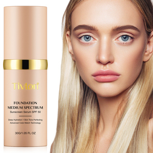 TIVLON SPF 50 protector solar antienvejecimiento hidratación base <span class=keywords><strong>maquillaje</strong></span> corrector cara cambio de color base líquida <span class=keywords><strong>maquillaje</strong></span> - Product Image 4