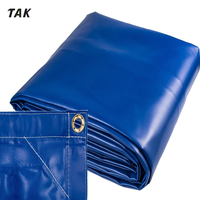 Bâche en tissu PVC enduit TAK Heavy Duty 610 g/m², rouleau de bâche imperméable haute ténacité 1000D pour couverture industrielle et de construction