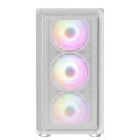 Vente en gros de nouveau boîtier pour PC de jeu au design cool 0.5mm SPCC boîtier d'ordinateur à panneau frontal en maille métallique ventilateur RVB boîtier pour PC Micro ATX pour joueur