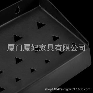 Heavy Duty Black Metal <b>Floating</b> <b>Shelf</b> <b>Bracket</b> Iron L Shaped J Shaped For Wall Mount Storage Support Durable Tool Rack - Product Image 4