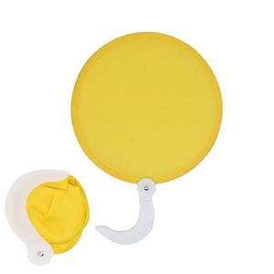 Custom DIY Folding Round Advertising Cloth Surface Solid Color Folding Portable Children's Foldable Flying <b>Disc</b> Fan - Product Image 4