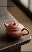 Pot à thé en céramique pour la maison, coffret cadeau, pot en argile violette brute, théière classique