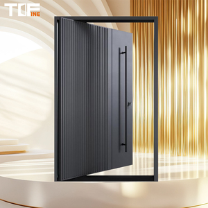 Puertas de Entrada de Acero Inoxidable con Diseños Clásicos, Puerta Principal de Ahorro de Energía para Entrada de Vivienda Residencial de Casa Pasiva - Product Image 4