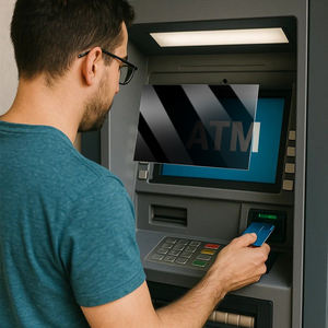 एटम एंड बैंक टेलर मशीन एंटी-ग्लेयर गोपनीयता फिल्टर स्क्रीन रक्षक पालतू सामग्री विरोधी फिल्म - Product Image 2