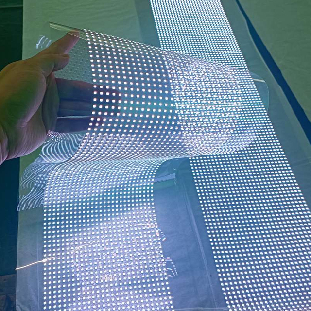 PH4-8 P6.5 PH5-10 P3.9-7.8 Transparent LED Film Screen Thin Film Display Screen LED Flexible Film Video Wall Screen