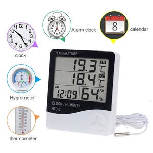 Termómetro Digital LCD de alta calidad, medidor de temperatura y humedad para interiores y exteriores, higrómetro, estación meteorológica, herramientas de reloj - Product Image 6