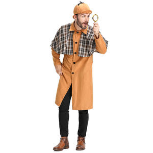 Costume de détective Halloween Cosplay pour hommes Costume de jeu de rôle de fête pour hommes - Product Image 5