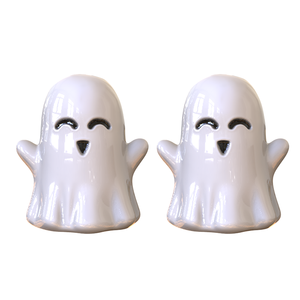Juego de Salero y pimentero con forma de fantasma personalizado al por mayor, decoración de cocina de cerámica espeluznante para accesorios de mesa de fiesta - Product Image 1