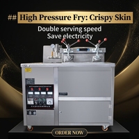 Machine à frire le poulet électrique en acier inoxydable de style Henny Penny, capacité 30 kg, cuisson rapide, pour les restaurants