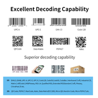 Lecteur de code QR sans fil JINGXIN IP54 mégapixels, scanner de code-barres 2D portable