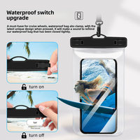 Étui de téléphone professionnel étanche en TPU+PC, personnalisable avec logo, pour la natation