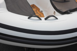 Yate deportivo inflable de PVC de 10 pies, bote de pesca de fibra de vidrio Hypalon de PVC de 1,2mm, bote de remos de rescate al aire libre - Product Image 5