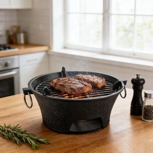 <span class=keywords><strong>Griglia</strong></span> BBQ Portatile in Stile Cinese, Fornello a Carbone in Ghisa per Riscaldare <span class=keywords><strong>Carne</strong></span> e Cuocere Hot Pot - Product Image 4