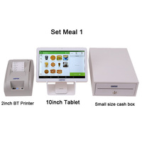 Tablette tactile Android 10 pouces avec imprimante et tiroir-caisse pour restaurant
