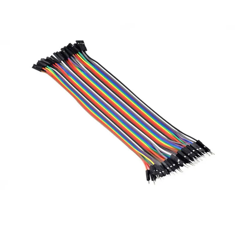 Dupont 레인보우 케이블 어셈블리 40 핀 점퍼 와이어 여성 남성 arduino dupont 라인 브레드 보드 케이블 GPIO