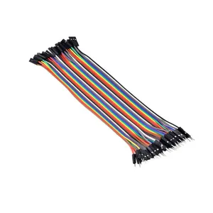 Dupont-conjunto de cables de arcoíris de 40 Pines, cable de puente hembra a hembra macho arduino dupont, cable de placa de pruebas GPIO