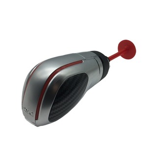 Pommeau de levier de vitesse Volkswagen DSG en fibre de carbone à bords rouges, ergonomique, adapté aux Passat, Santana, Magotan, Sagitar, Bora, Golf, Jetta - Product Image 1