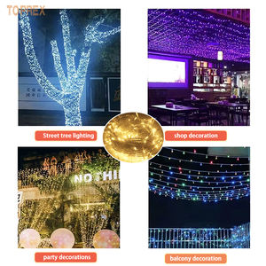 Guirlande lumineuse LED d'extérieur économique et élégante <span class=keywords><strong>de</strong></span> 10 m, étanche IP46, blanc chaud, pour la décoration des fêtes - Product Image 3