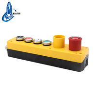 Boîtier de commande à boutons-poussoirs en plastique PC pour palan électrique 6 trous XDL722-JBW624P, 10A 220V, protection IP65, certifié CE