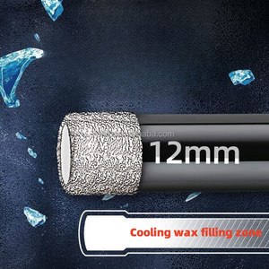 6-14mm Vacuum Brazed Dry Diamond Hole Saw <b>Bits</b> 1/4 Inch Hex Shank Diamond Core Cutter With Built-In Cooling Wax - Product Image 6