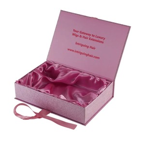 <b>Pink</b> Custom Logo Colorful Printed Fancy Paper Cardboard Luxury <b>Gift</b> <b>Box</b> with Ribbon - Product Image 4