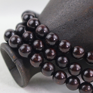 Zambian Blood Sandalwood <b>Bracelet</b> 108 Beads 6mm 8mm Polished Natural Stone Unisex Buddhist Prayer Beads Religious Ceremony Gift - Product Image 3