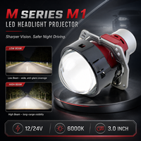 VAHID Lentille de projecteur LED adaptative 3 pouces 65W 9200LM Kit de mise à niveau de phare AFS à faisceau directionnel pour voiture