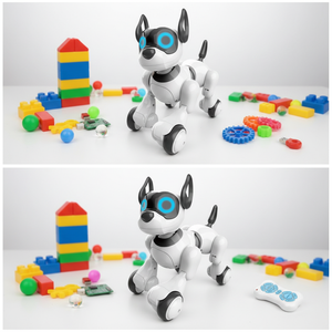 Juguete Robot Educativo de Plástico con Control Remoto Infrarrojo, Robot Perro Electrónico Inteligente con Música y Luces - Product Image 5